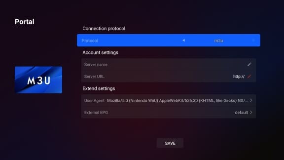 QTV M3U setup